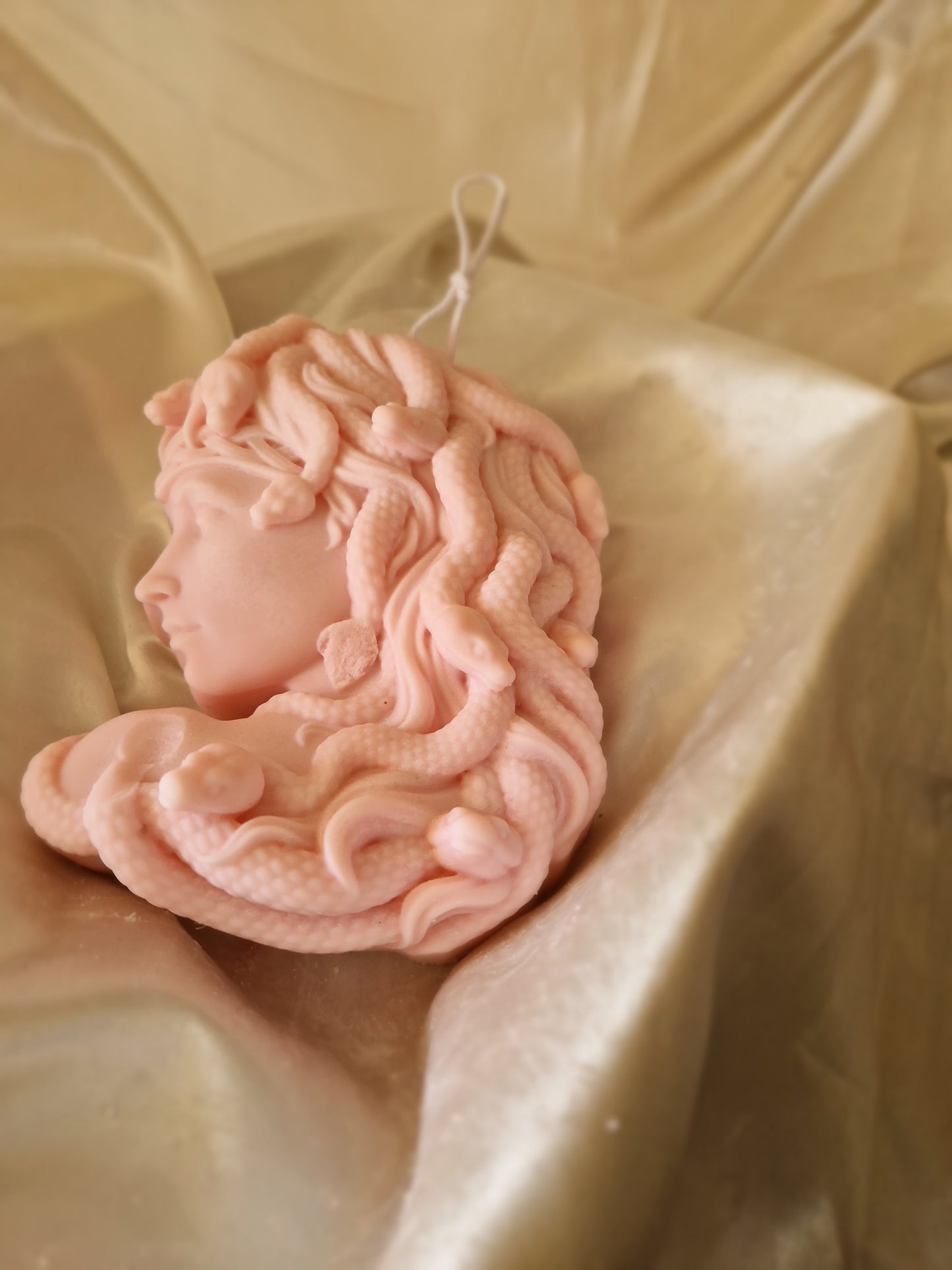 Luxuosa Medusa Cobra Grande - Cera de Soja - Medusa Snake Candle - Soy Wax - Large Medusa