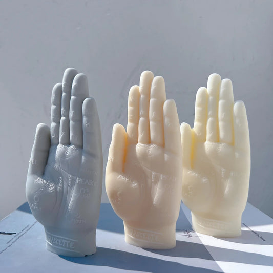 Molde de Escultura de Mão em Silicone