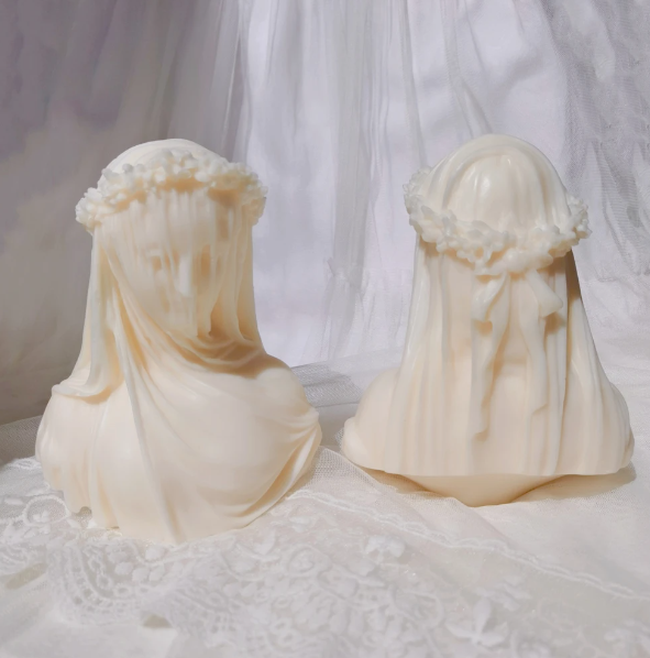 Molde de Vela Veiled Lady em Silicone